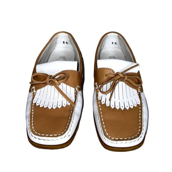 Tod's Leather Loafers Slip On Country Club Preppy Driving Moccasin Flats 6.5 - Picture 4 of 8